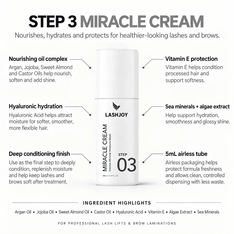 Lash Lift & Brow Lamination Kit - Miracle Cream Step 3 (5ml)