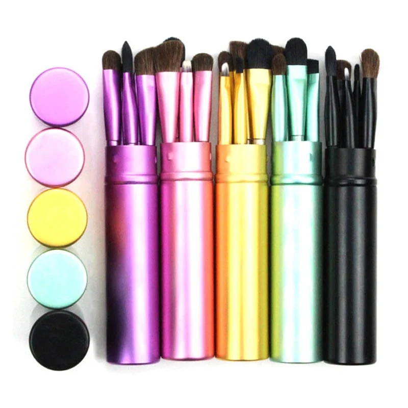 5 Portable Box Makeup Brush Set Eye Shadow Eyebrow Brush makeup Tool Makeup Brush Set Professional Makeup Brushs
