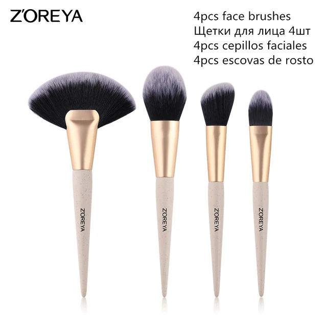 ZOREYA Makeup Brushes 16pcs Make Up Brush Set Powder Foundation Fan Eye Shadow Brushes 2019 New