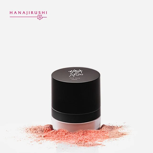 HANAJIRUSHI Puff Cheek Blusher Popping Face Blusher Powder Rouge Makeup Natural Blusher Puyo Puyo Cheek Blusher 2g