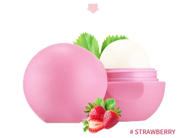 HEMEIEL Cute Lip Balm Ball Fruit Sweet Lipstic Protector Pomade Cosmetics Gloss Moisturizer Lip Salve Lip Smacker