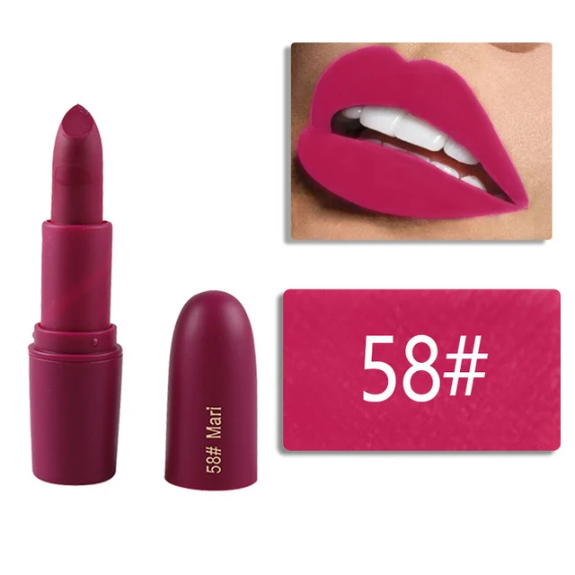 1pc/Lipstick Matte Waterproof Nutritious Lipstick Matte Waterproof Velvet Lip Stick Sexy Red Brown Pigments Makeup Matte Lipstic