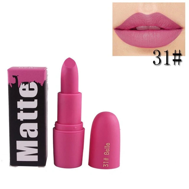 1pc/Lipstick Matte Waterproof Nutritious Lipstick Matte Waterproof Velvet Lip Stick Sexy Red Brown Pigments Makeup Matte Lipstic