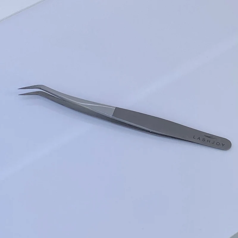Two-Tone Silver Lash Tweezer Bundle - 6 Pairs