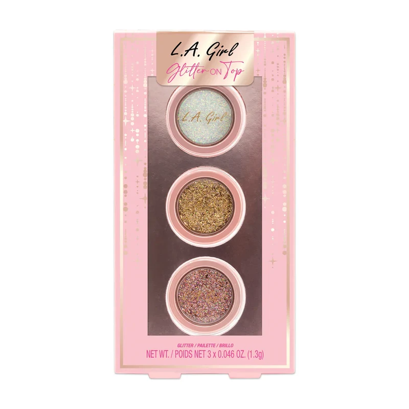 LA Girl - Glitter on Top 3 pc Glitter Topper Set