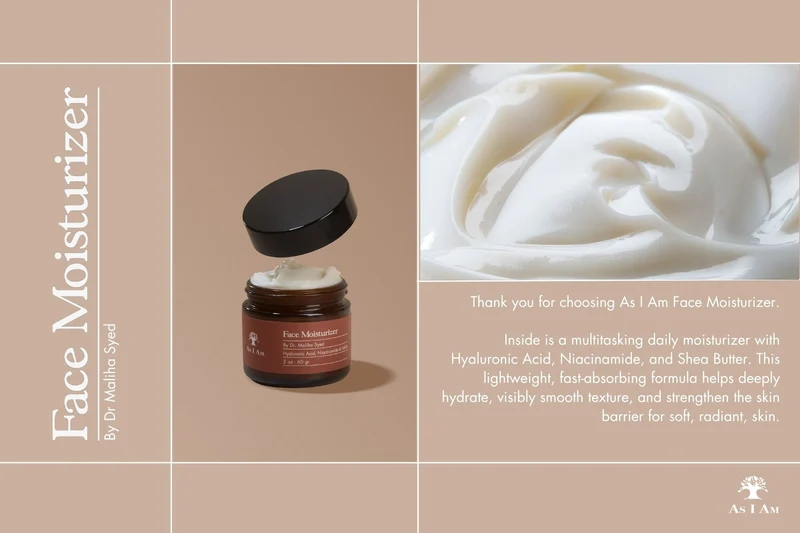 Carte postale sur les crèmes hydratantes pour le visage