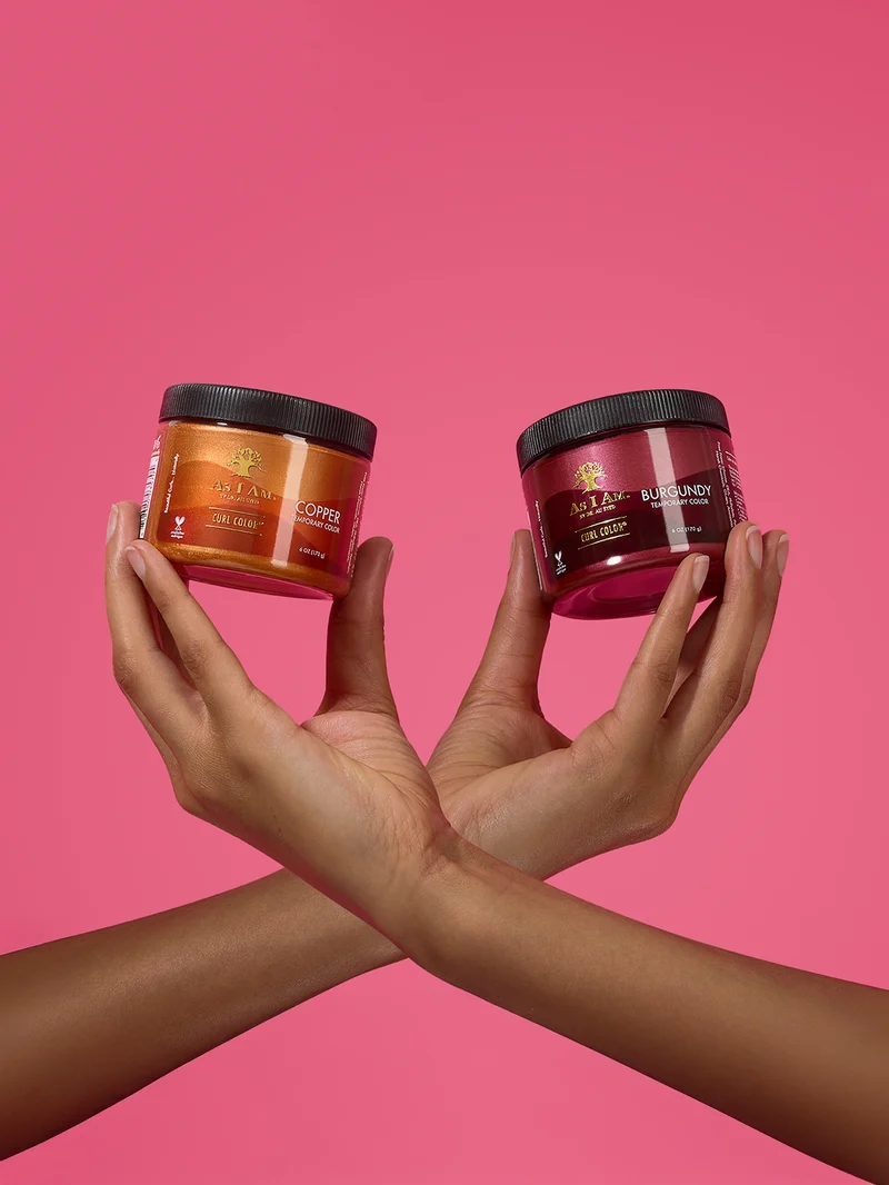Couleur des boucles : cuivré, bordeaux et brume
