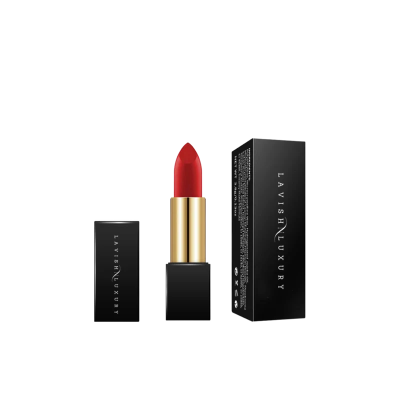 Left on Red Matte Lipstick