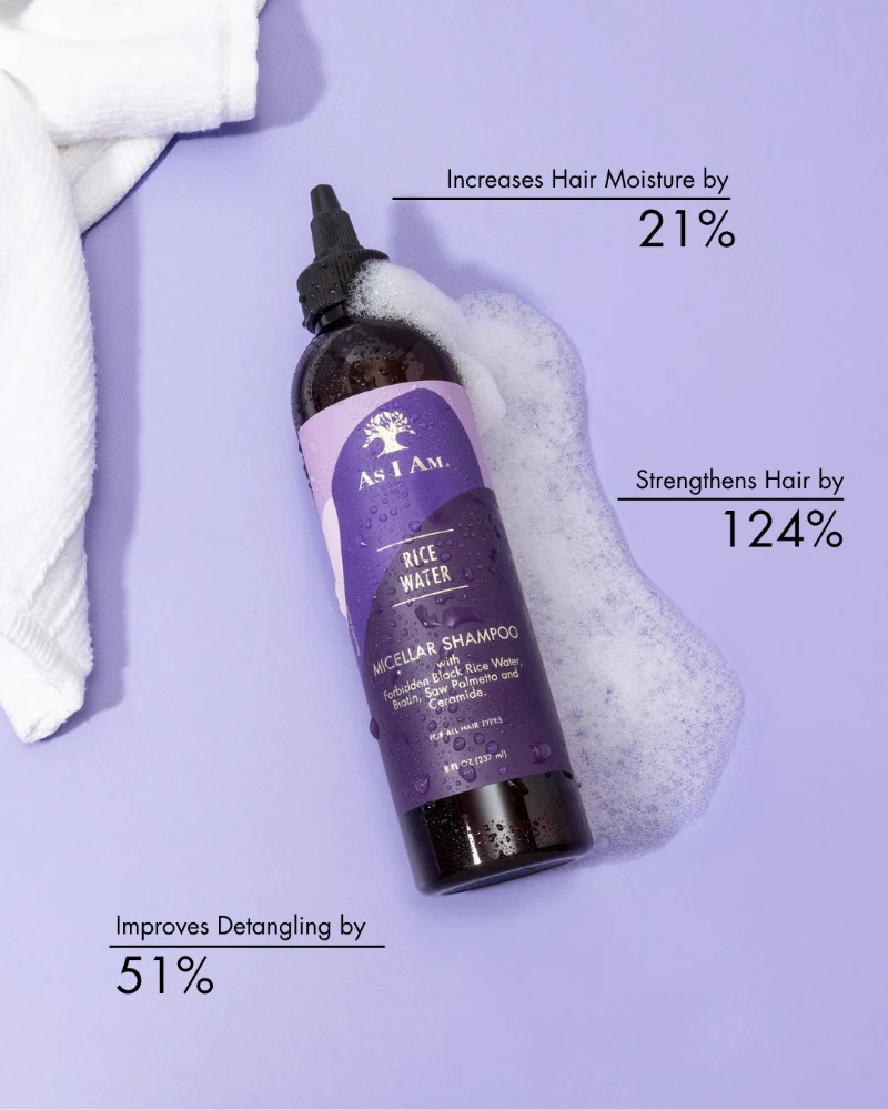 Shampooing à l'eau de riz