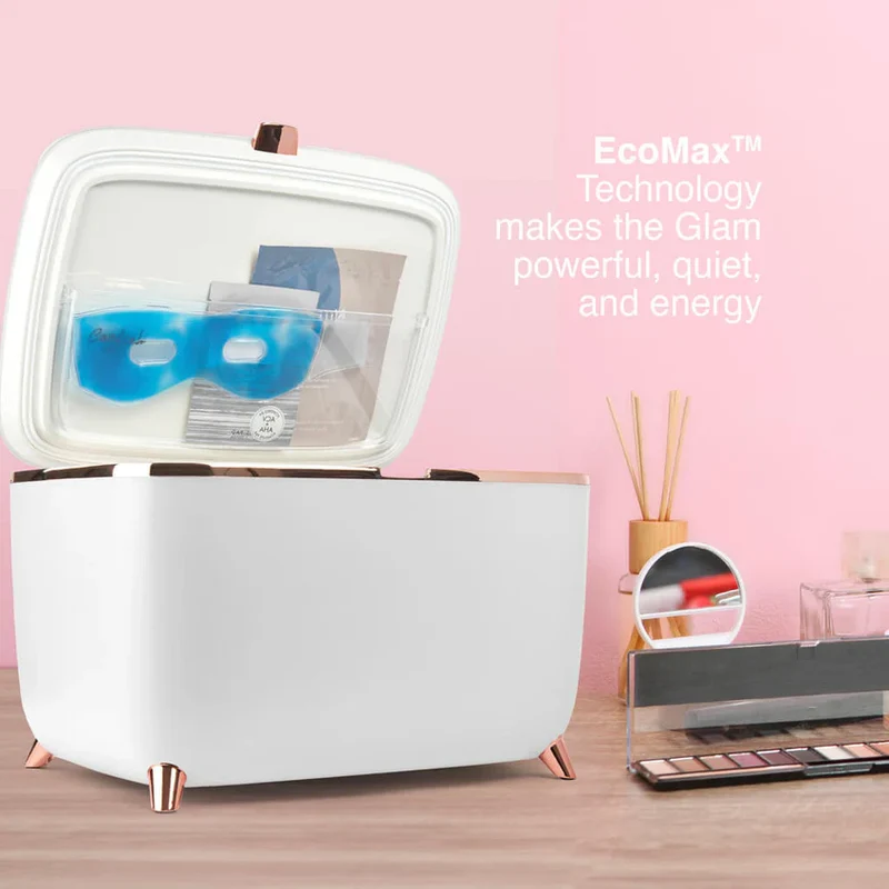 Cooluli Glam 9L Cooling Cosmetics Chest, Pink