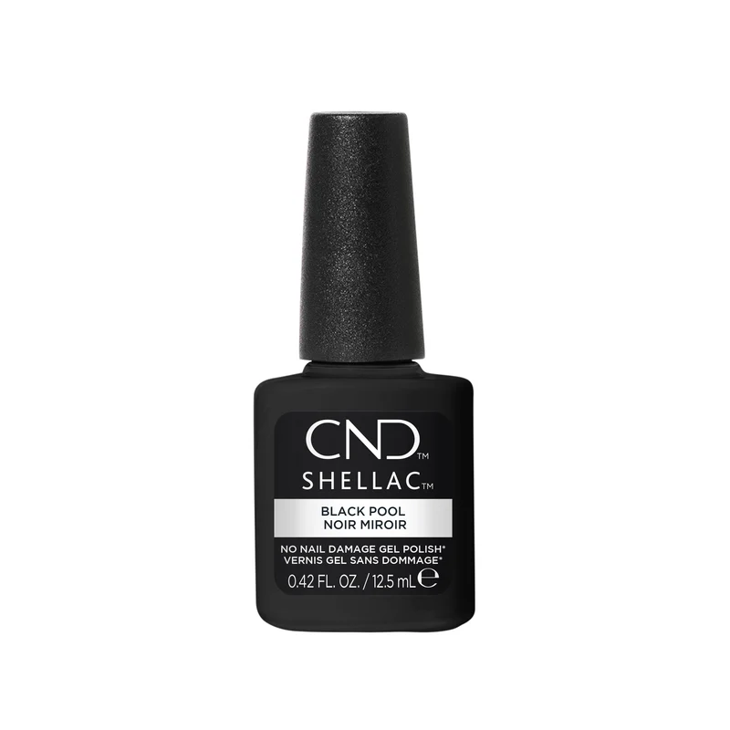 CND Shellac, Black Pool, 0.42 fl oz