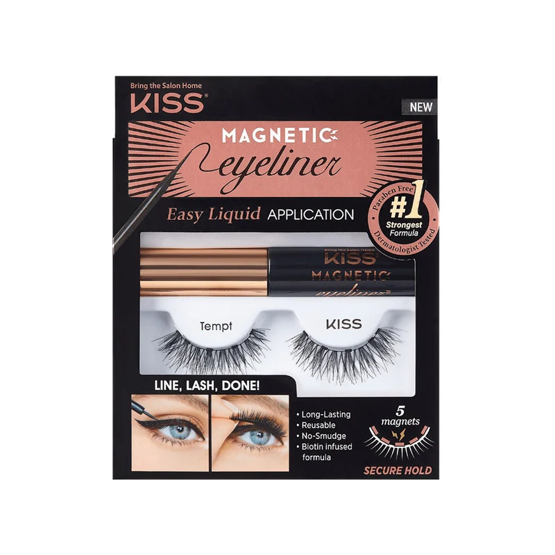 KISS - Magnetic Eyeliner & Lash Kit Tempt