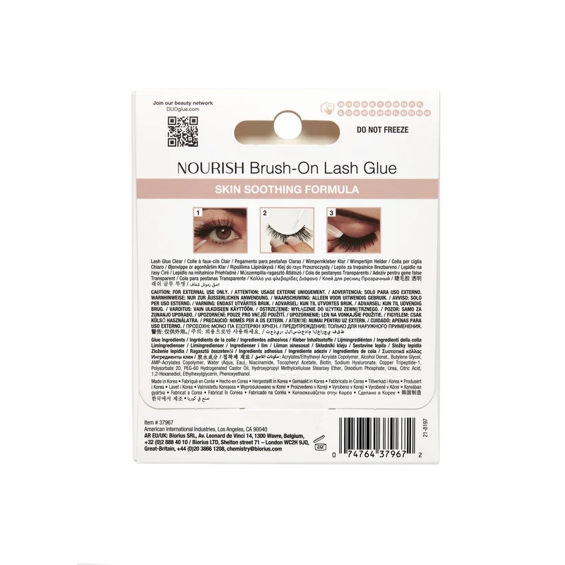 Ardell DUO Nourish Lash Glue, Clear, .17 oz