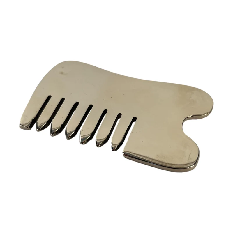 Kansa Gua Sha Massage Tool, Facial & Body Comb