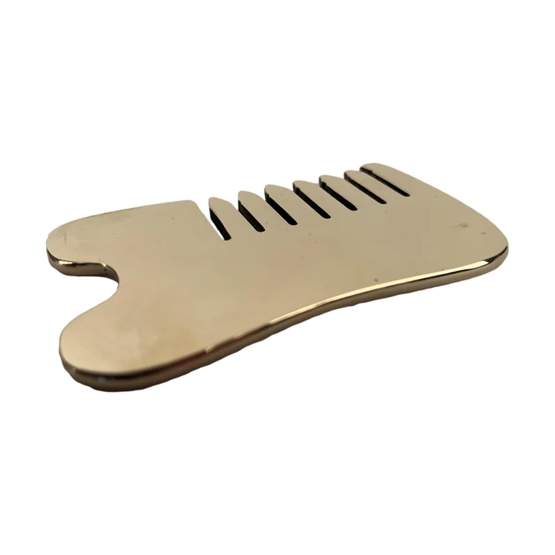 Kansa Gua Sha Massage Tool, Facial & Body Comb