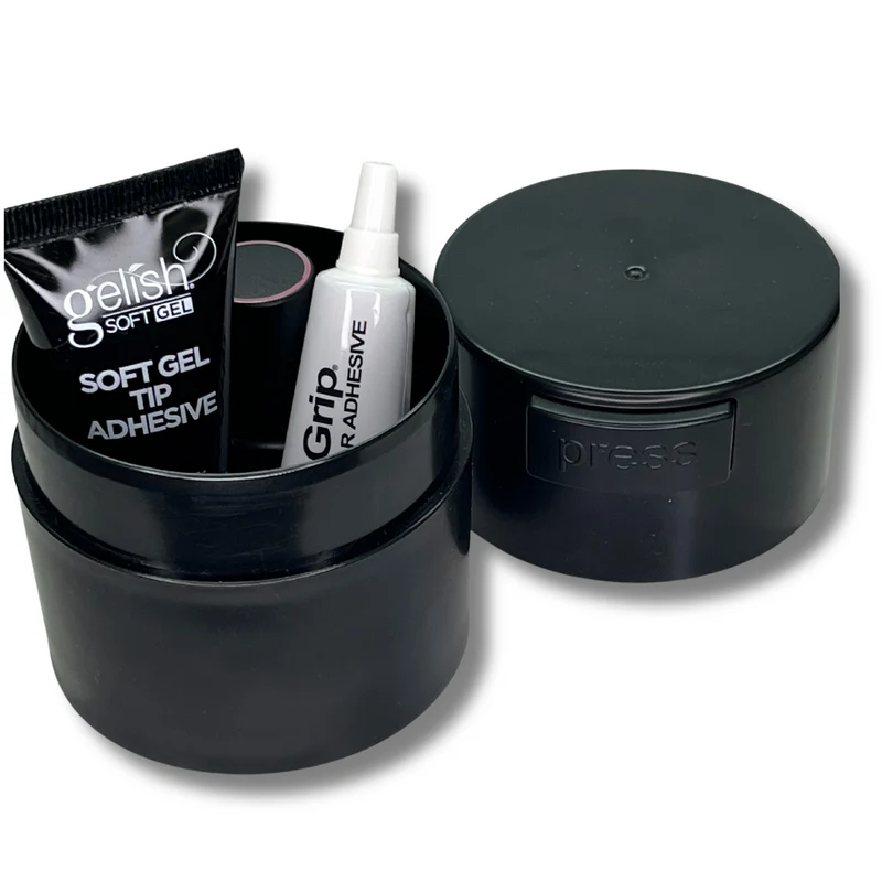 Adhesive Container, Black, 1 Ct.