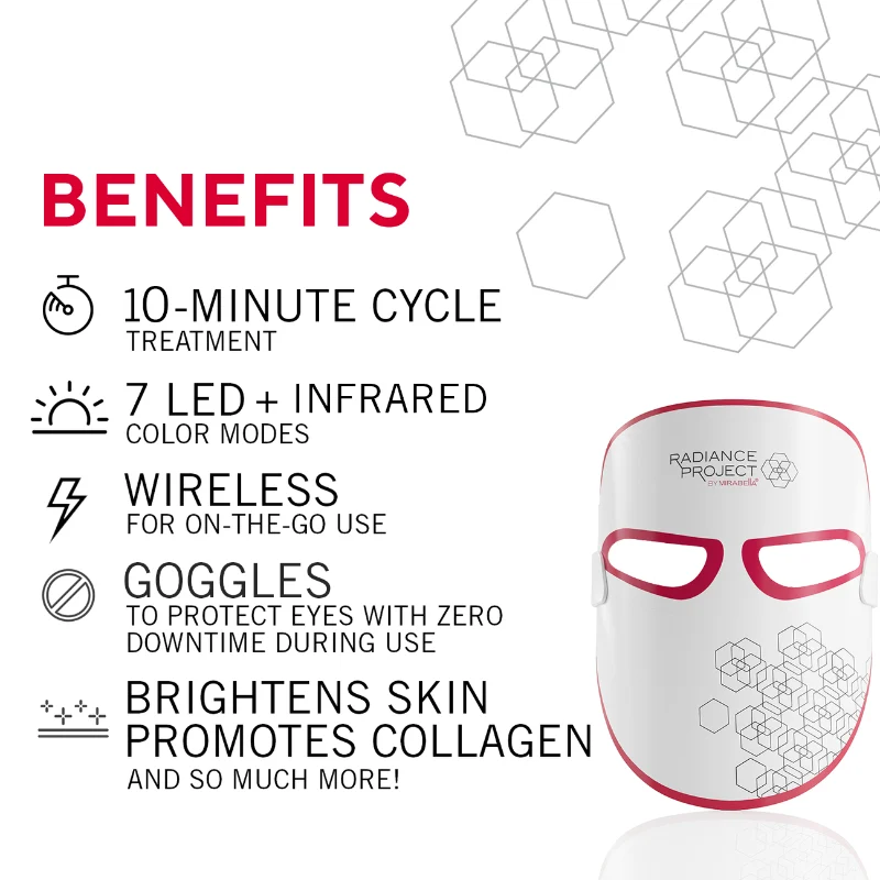 Mirabella Phototherapy 7-Color LED Facial Mask with Near Infrared