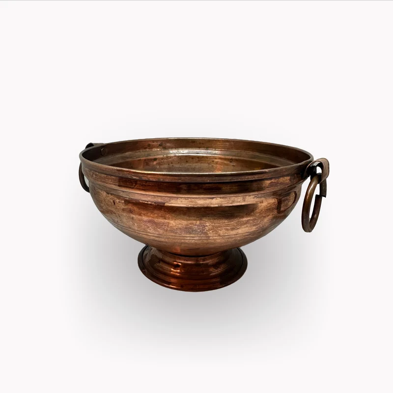 Shirodhara Copper Oil Pouring Set for Ayurvedic Spa Therapy