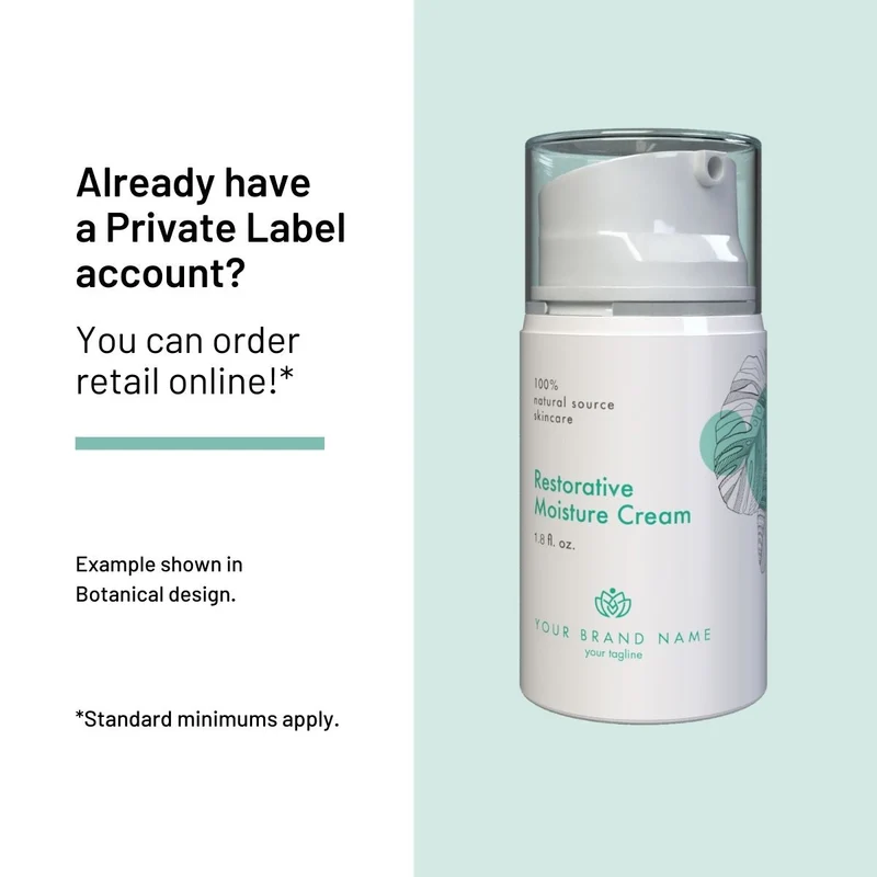 Private Label Restorative Moisture Cream, Retail 1.8 fl oz
