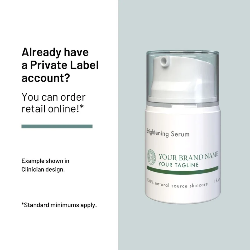 Private Label Brightening Serum, Retail 1 fl oz