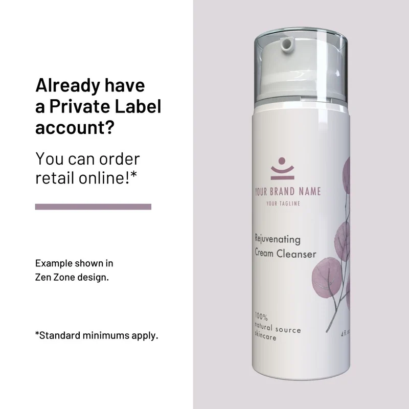 Private Label Rejuvenating Cream Cleanser