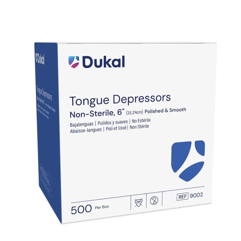 Dukal Wood Tongue Depressors, 0.75" x 6", 500 ct