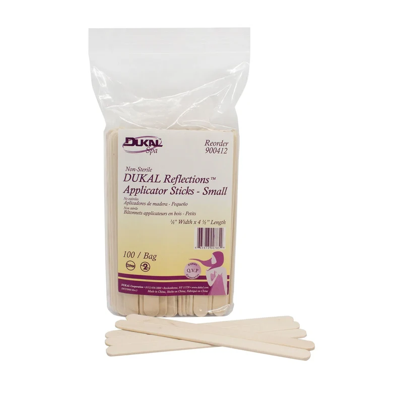 Dukal Wood Applicators, 0.37" x 4.5", 100 ct