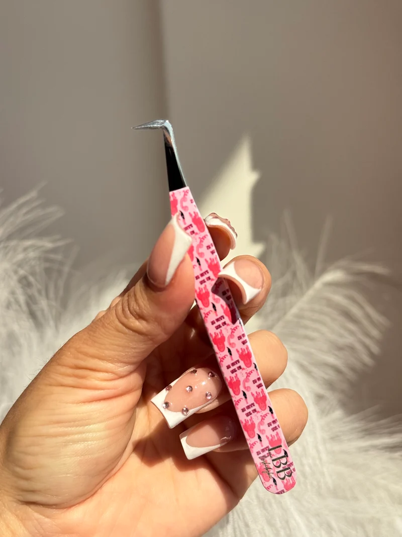 Girly ghostface 90° tweezers￼