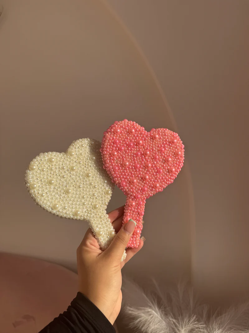 Pearl heart mirror ✨
