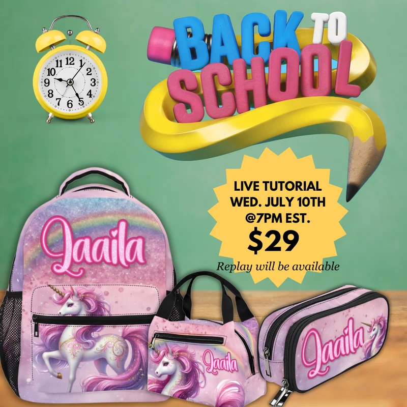 BACK TO SCHOOL - REPLAY- INSTANT DOWNLOAD
