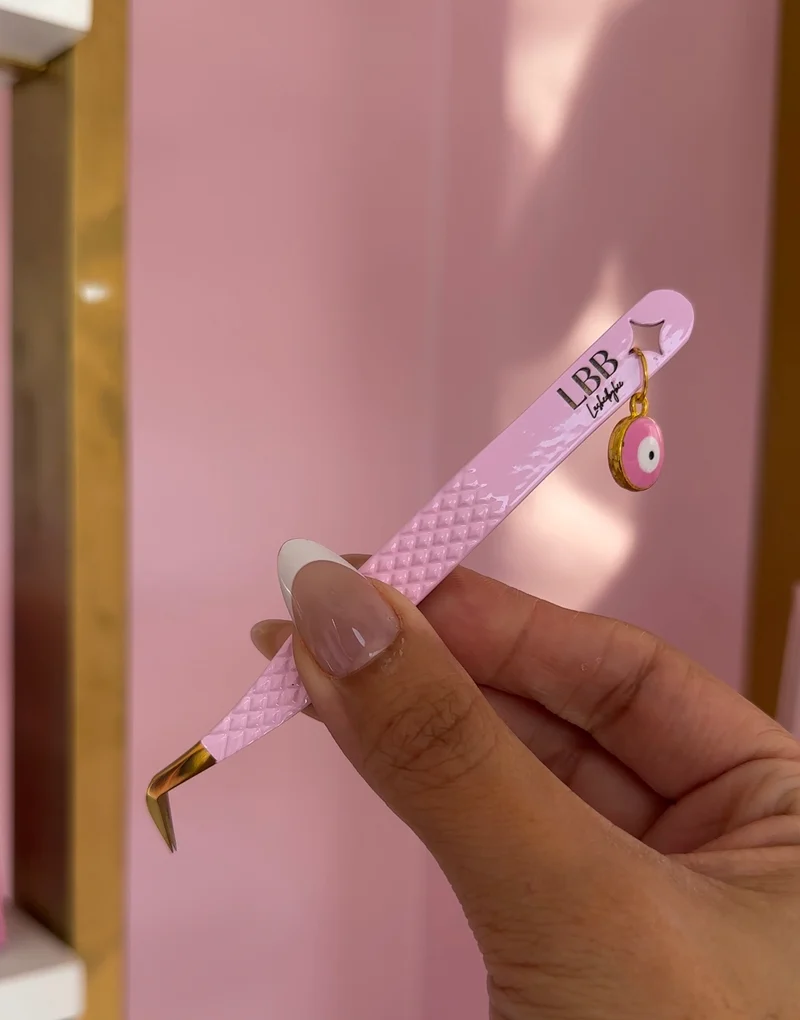 Pink Evil Eye Charm Tweezer 🧿