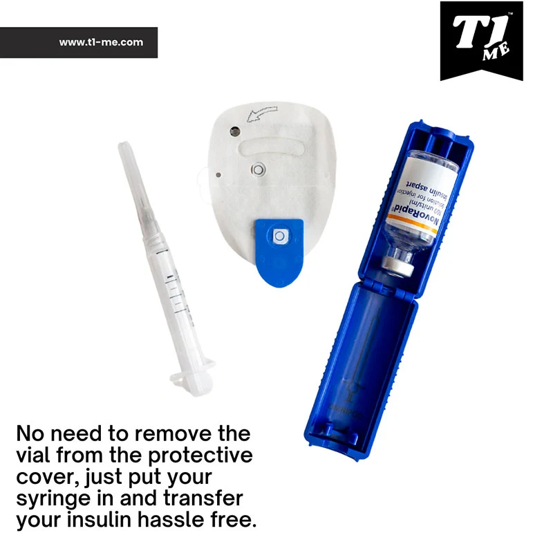 Prise en charge de la seringue en flacon T1-me™ pour les utilisateurs d'Omnipod