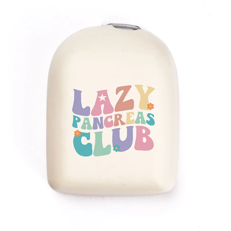 Coque réutilisable Omnipod : Lazy Pancreas Club - Beige