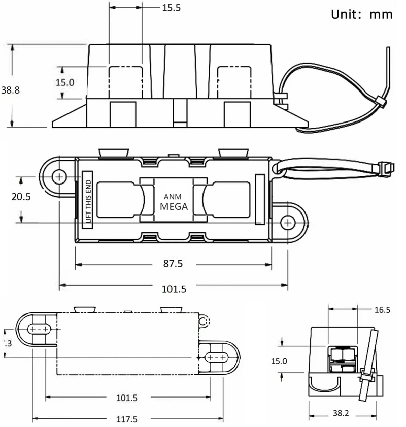 Porte-fusible Torlok Mega