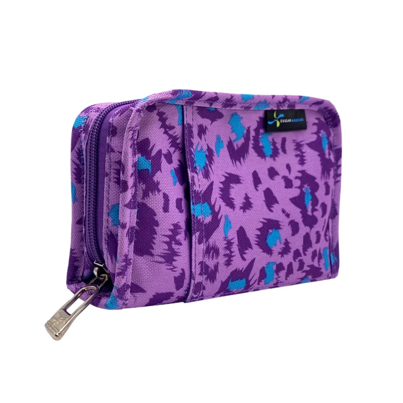 Portefeuille Omnipod de Sugar Medical : Léopard violet