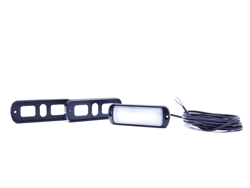 WAS W229 Lampe de travail LED/Lumière de scène avec deux supports de montage/Lentille opaque