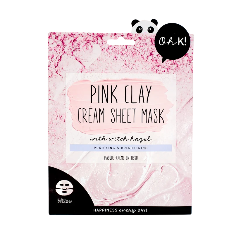 Oh K! Pink Clay & Witch Hazel Cream Sheet Mask