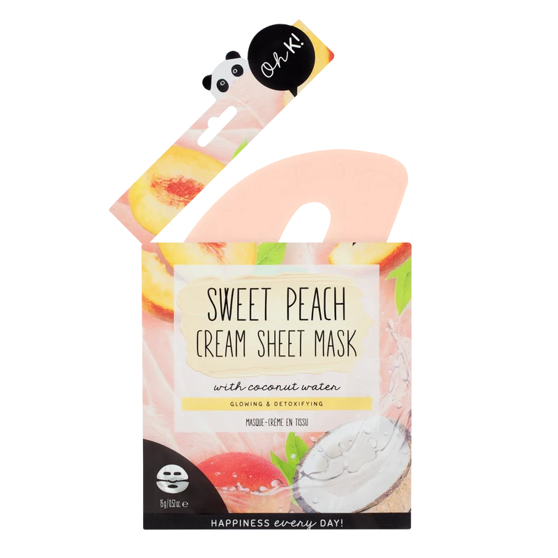 Oh K! Peach & Coconut Water Cream Sheet Mask