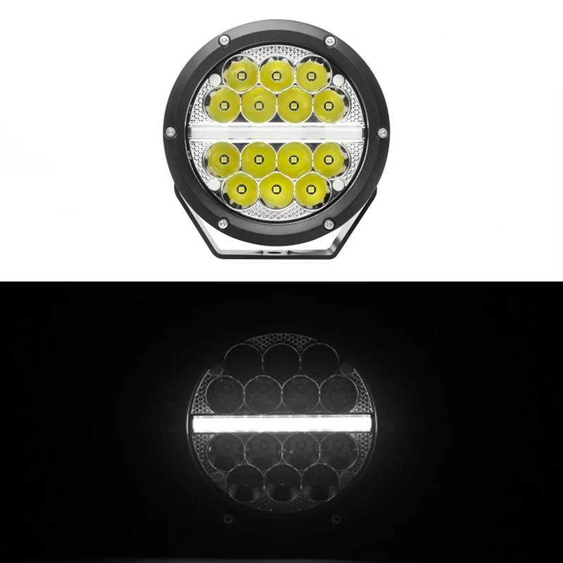 Spots LED avec bande lumineuse de position / 7"