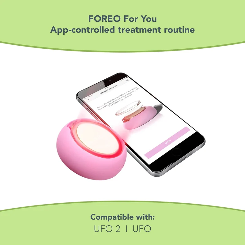 FOREO Green Tea UFO Activated Facial Mask for Blemish-Prone Oily Skin, 6 pack, Purifying, Antioxidant, Moisturizing, Green Tea & Ulmus Extract, Cruelty-Free, Clean Formula, Compatible with UFO 2 & UFO