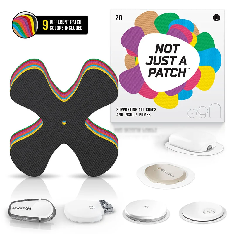 Not Just a Patch : Le patch X-Patch pour tous les systèmes de surveillance continue du glucose et les dispositifs de gestion du diabète - Lot de 20
