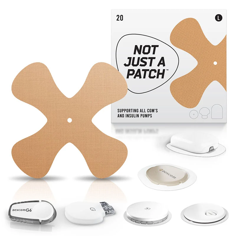 Not Just a Patch : Le patch X-Patch pour tous les systèmes de surveillance continue du glucose et les dispositifs de gestion du diabète - Lot de 20