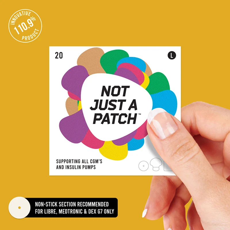 Not Just a Patch : Le patch X-Patch pour tous les systèmes de surveillance continue du glucose et les dispositifs de gestion du diabète - Lot de 20