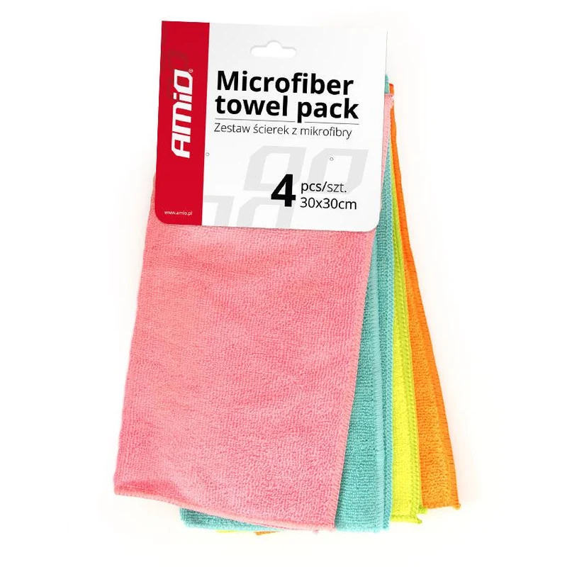 Chiffons en microfibre / Paquet de 4