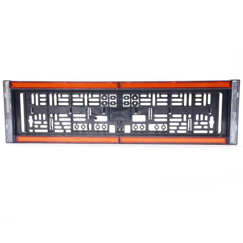 WAS W253 Support de plaque d'immatriculation avant avec stroboscope et réflecteur ambre
