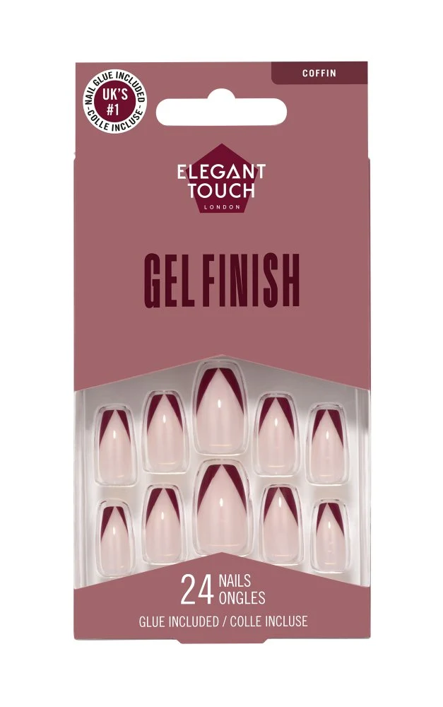 Elegant Touch Long Wearing Gel Finish Nail Tips Heated