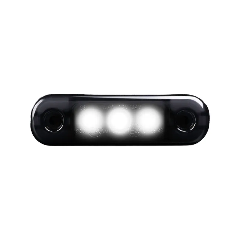 Feu de position fumé noir WAS / Lentille ultra foncée / 3 LED