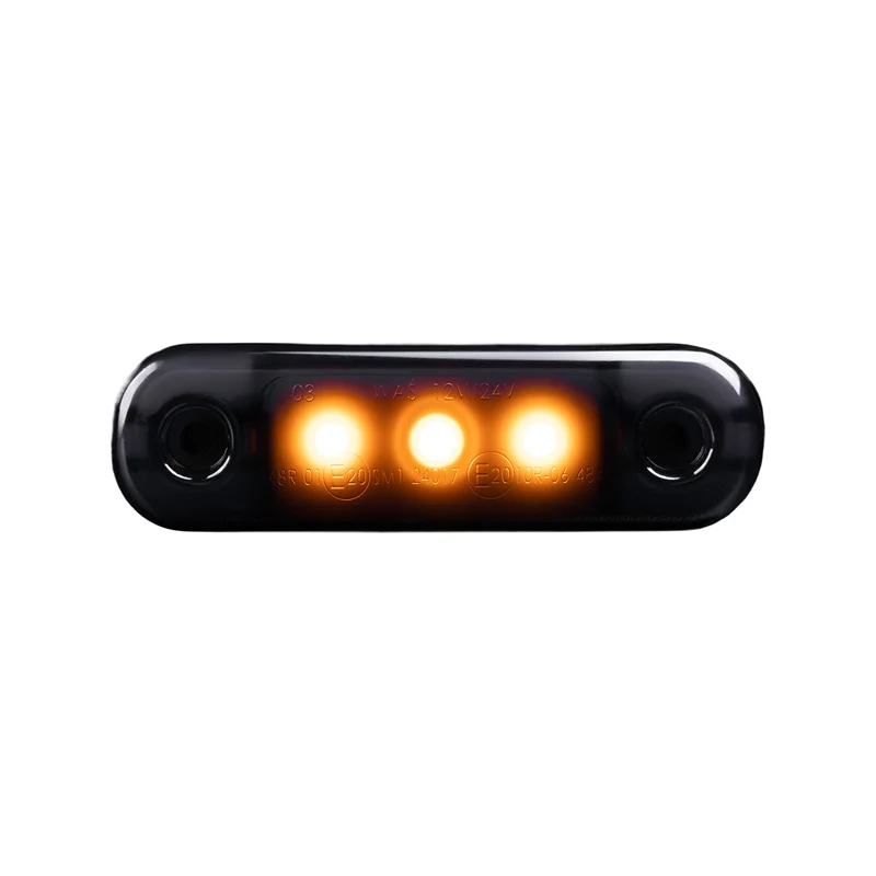Feu de position fumé noir WAS / Lentille ultra foncée / 3 LED
