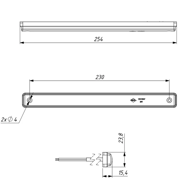 Bande lumineuse LED intérieure 4000K