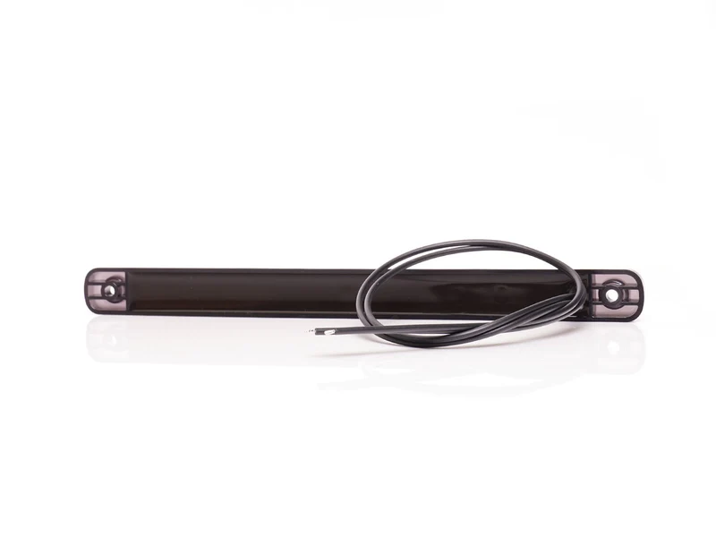 WAS Long 238 mm Feu de position fumé noir / Lentille foncée / 12 LED